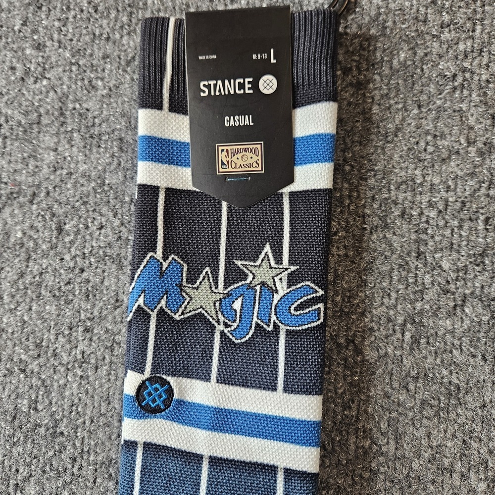 Stance X NBA Orlando Magic Crew Socks Size Large Mens 9-13 Basketball